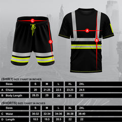 Toro Activa Hi-Vis Tracksuit / Tshirt and Shorts Set SST-104