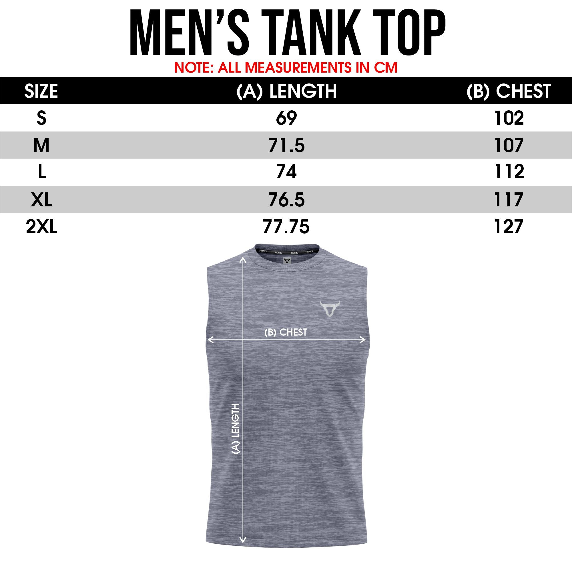 Toro Activa Essentials Milange Performance Tank Top - 3 Colour Pack TORO ACTIVA