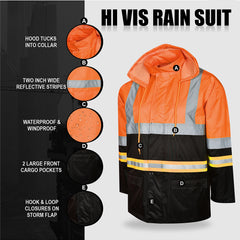 Toro Activa Lightweight Hi-Vis Rainsuit - RS103