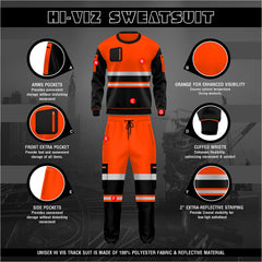 Toro Activa Essential Hi-Vis Fleece Pullover Tracksuit - TS103