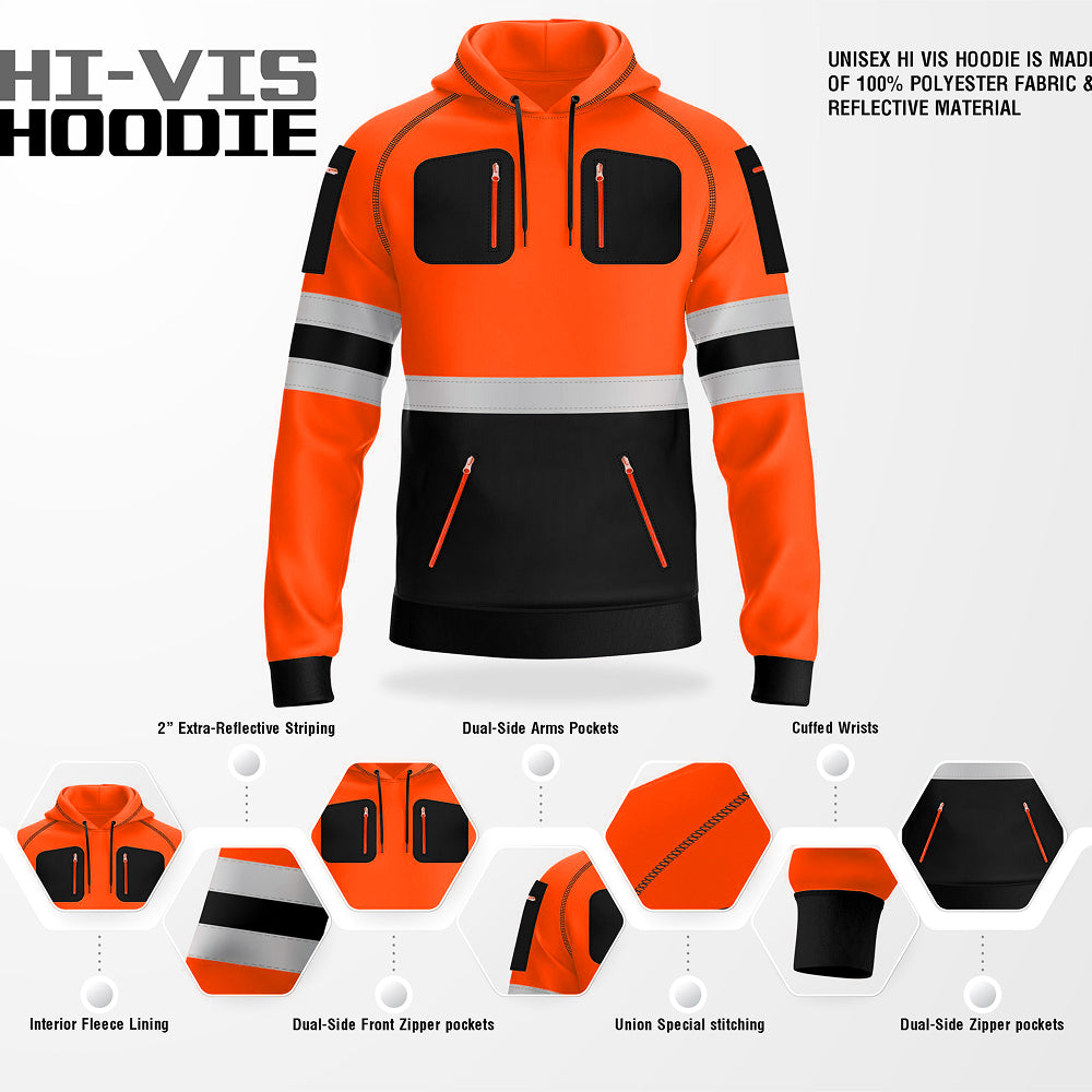 Toro activa Essential Hi-Vis Fleece Hoodie 2 TORO ACTIVA