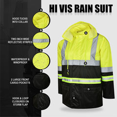Toro Activa Lightweight Hi-Vis Rainsuit - RS103