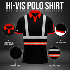 Toro Activa High Visibility Safety Work Wear Short Sleeve Polo Shirt P104