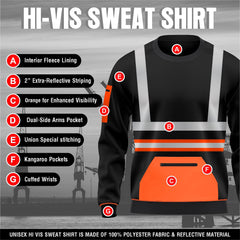 Toro Activa Workwear Hi-Vis Fleece Sweatshirt S104