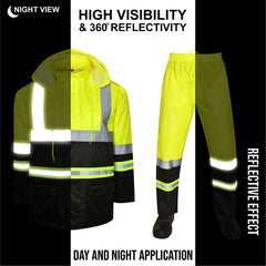 Toro Activa Lightweight Hi-Vis Rainsuit - RS103