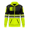 Toro Activa Hi-Vis Fleece Fullzip Pullover Hoodie 1013 Yellow Black TORO ACTIVA
