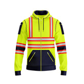 Toro Activa Hi-Vis Fleece Workwear Hoodie 11 - Yellow/Navy 2XL TORO ACTIVA