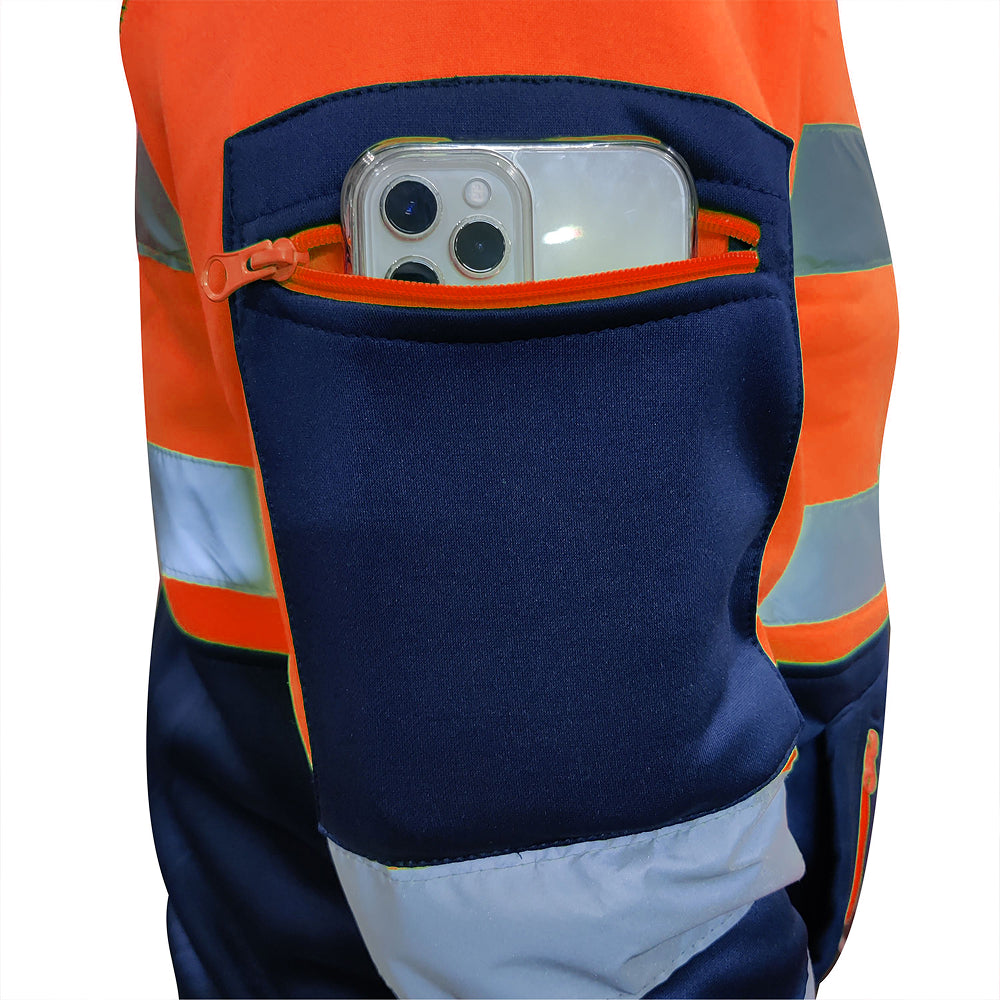 Toro Activa Hi-Vis Fleece Full Zip Workwear Hoodie 11 TORO ACTIVA