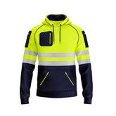Toro Activa Hi-Vis Fleece Zipper Pullover Hoodie 3 Yellow Navy TORO ACTIVA