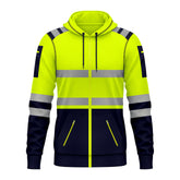 Toro Activa Pullover Fleece Hi-Vis Full Zip Hoodie 8 Yellow Navy TORO ACTIVA