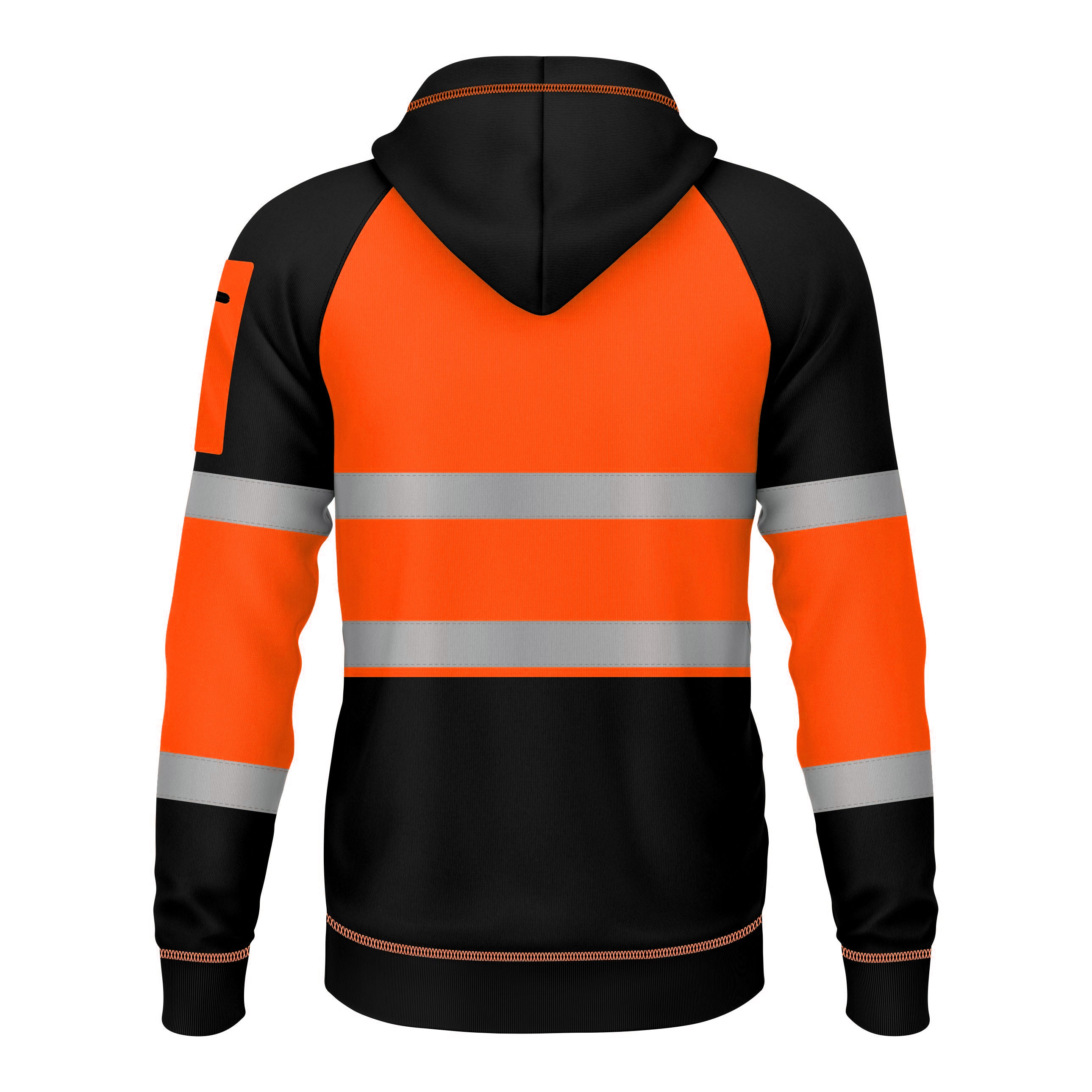 Toro Activa Hi-Vis Fleece Zipper Pullover Hoodie 1002 - Orange/Black TORO ACTIVA