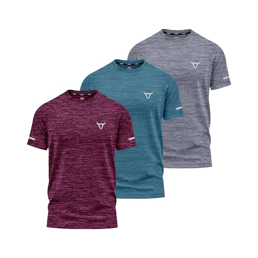 Toro Activa Performance Shirts - Pack of 3 Grey Red teal TORO ACTIVA