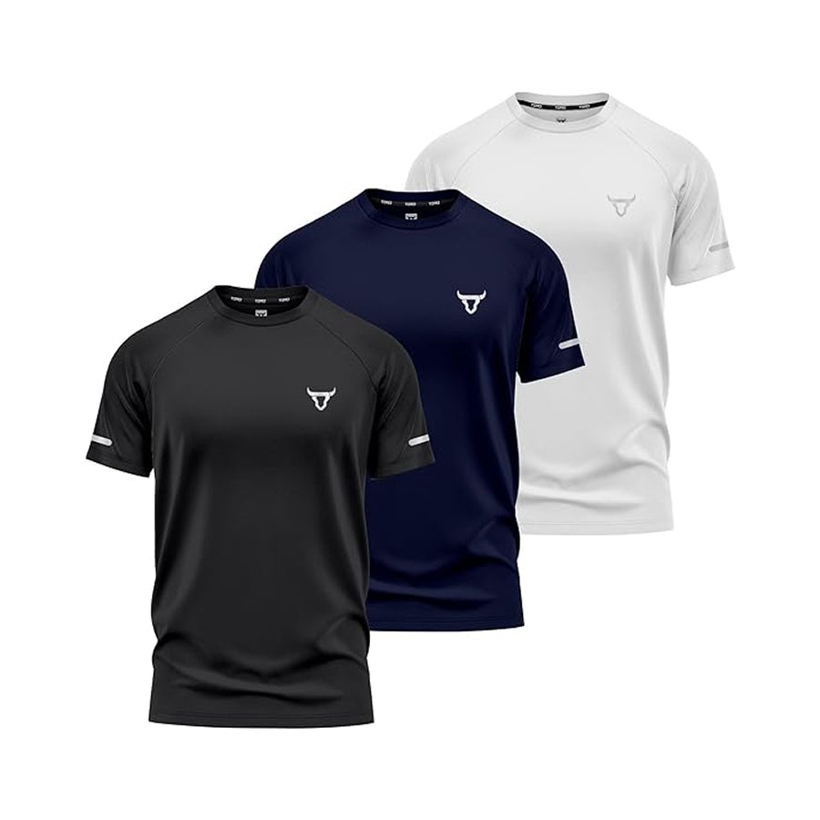 Toro Activa Performance Shirts - Pack of 3 Black Navy White TORO ACTIVA