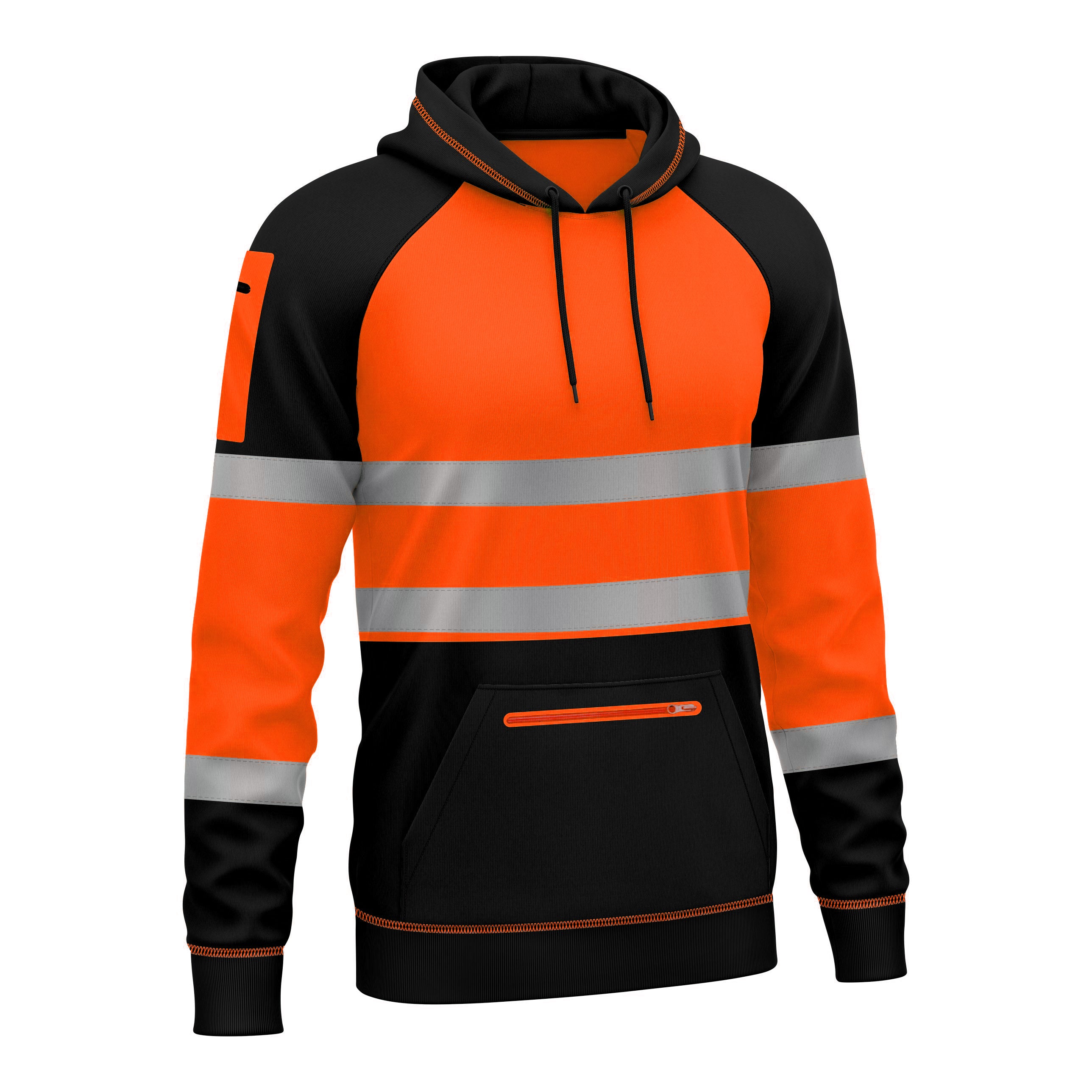 Toro Activa Hi-Vis Pullover Fleece Hoodie 1002 - Orange/Black TORO ACTIVA