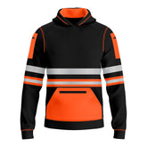 Toro Activa Hi-Vis Fleece Pullover Hoodie 1006 Kids Orange Black TORO ACTIVA