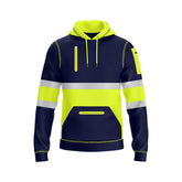 Hi-Vis Work Hoodie 1001 - Yellow/Navy | Fleece Workwear 2XL TORO ACTIVA