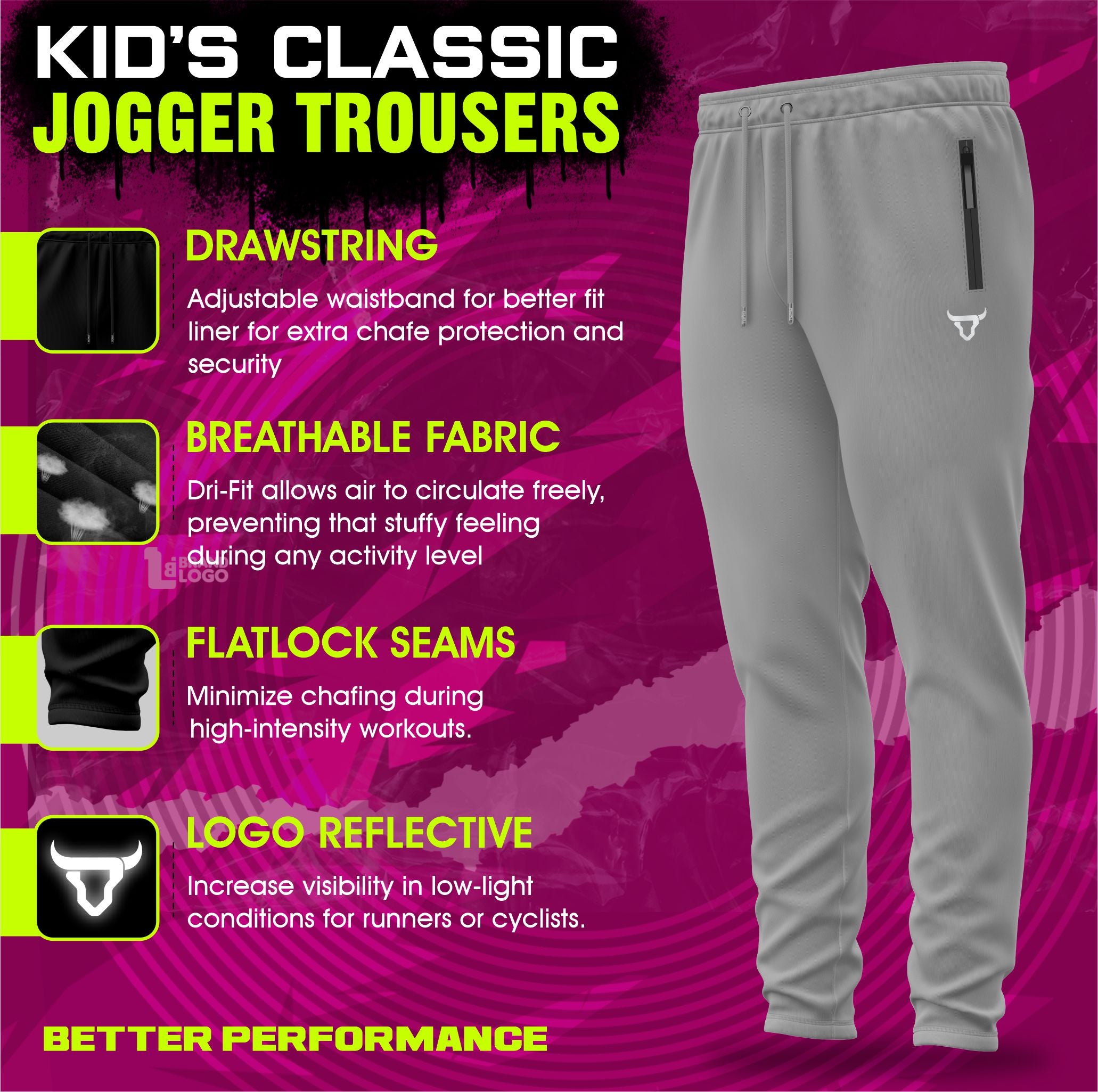 Toro Activa Mens Fleece Joggers - Black/Grey TORO ACTIVA