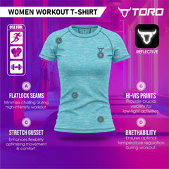 Toro Activa Women's Dry-Fit Melange Raglan Tee TORO ACTIVA