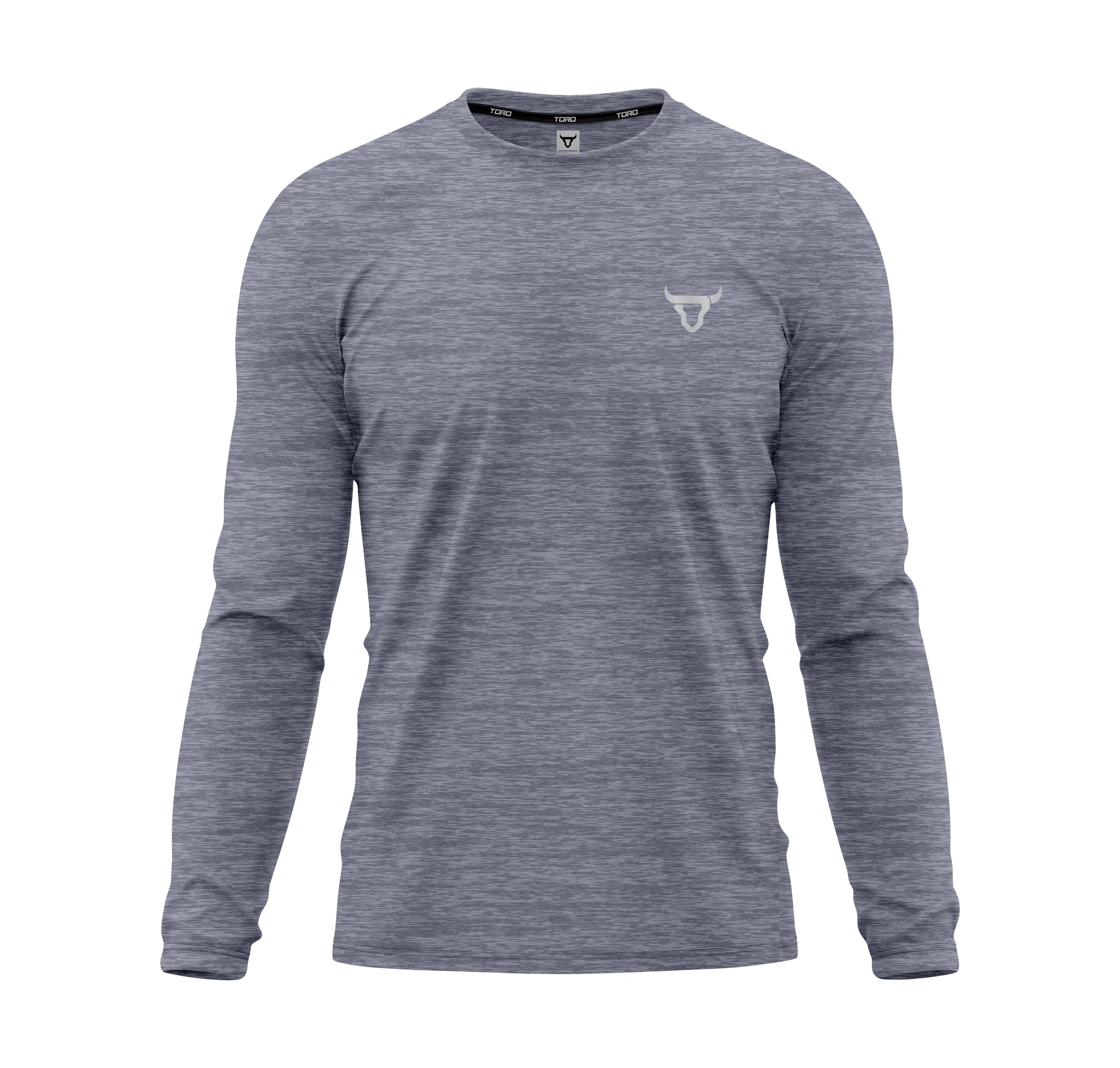 Toro Activa EliteFit Melange Long Sleeve Performance Tee Grey TORO ACTIVA