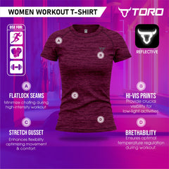 Toro Activa Women's Dry-Fit Melange Raglan Tee TORO ACTIVA