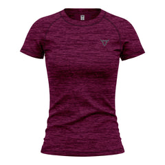Toro Activa Women's Dry-Fit Melange Raglan Tee Maroon TORO ACTIVA
