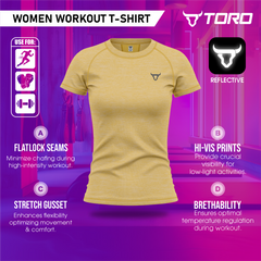Toro Activa Women's Dry-Fit Melange Raglan Tee TORO ACTIVA