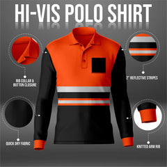 Toro Activa High Visibility Safety Work Wear Short Sleeve Polo Shirt PF101