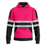 Toro Activa Hi-Vis Fleece Pullover Hoodie 1006 Kids Pink Black TORO ACTIVA