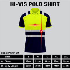 Toro Activa High Visibility Safety Work Wear Short Sleeve Polo Shirt P101