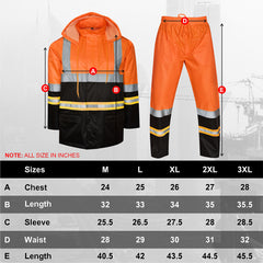 Toro Activa Lightweight Hi-Vis Rainsuit - RS103