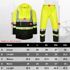 Toro Activa Lightweight Hi-Vis Rainsuit - RS103