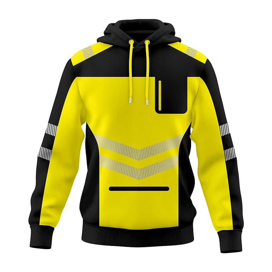 Toro Activa Safety pullover Hoodie - HV808 Yellow Black TORO ACTIVA