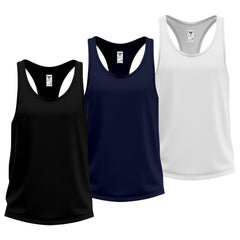 Toro Activa Swiftly Racerback Tank Top - 3 Colour Set Black Navy White TORO ACTIVA