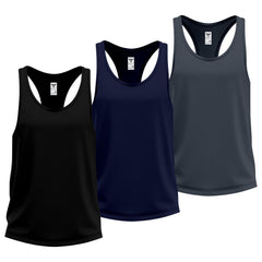 Toro Activa Swiftly Racerback Tank Top - 3 Colour Set Black Grey Navy TORO ACTIVA