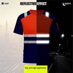 Toro Activa Hi-Vis Workwear TShirt T101 - Orange/Navy TORO ACTIVA