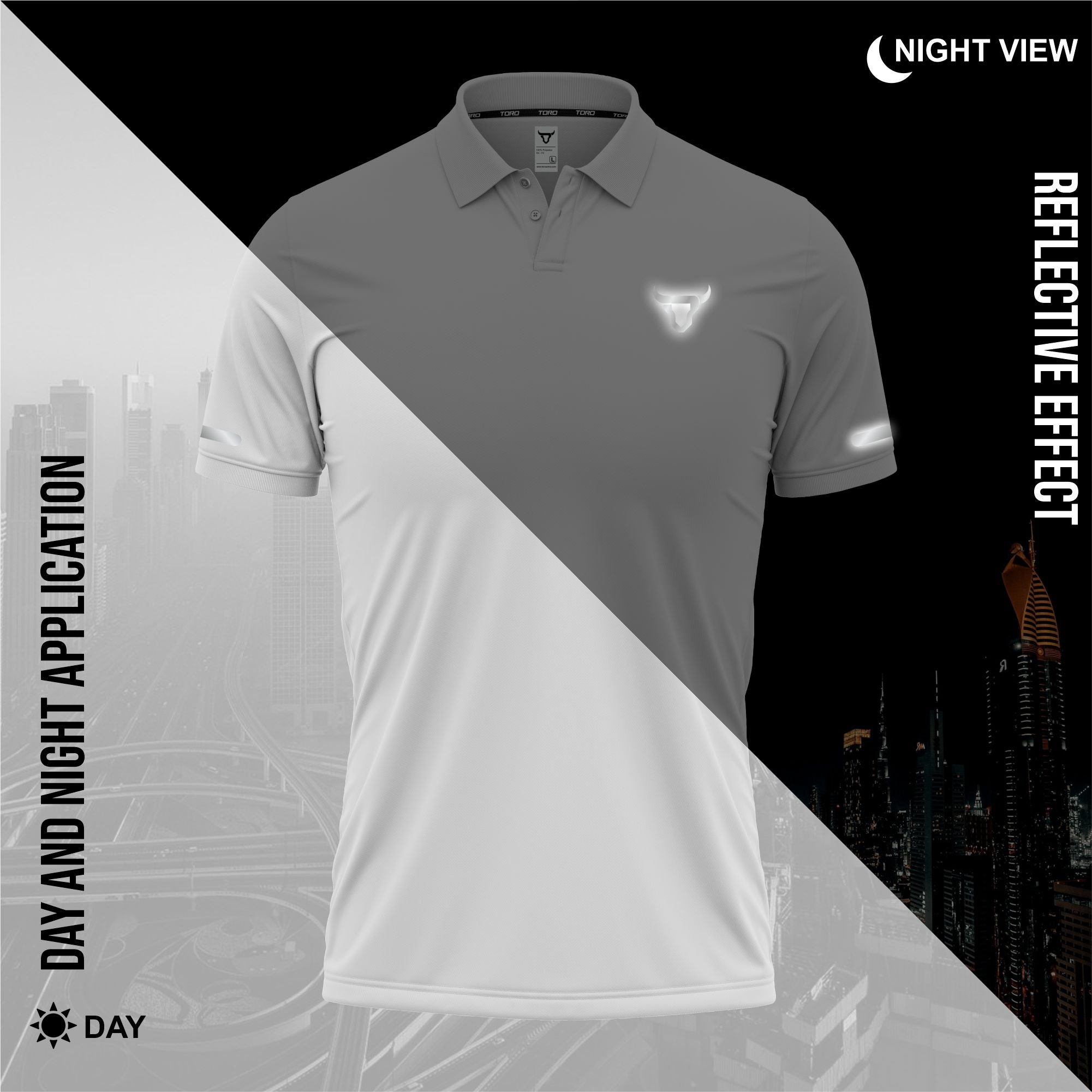 Toro Activa Mens Short Sleeve Polo Shirt White