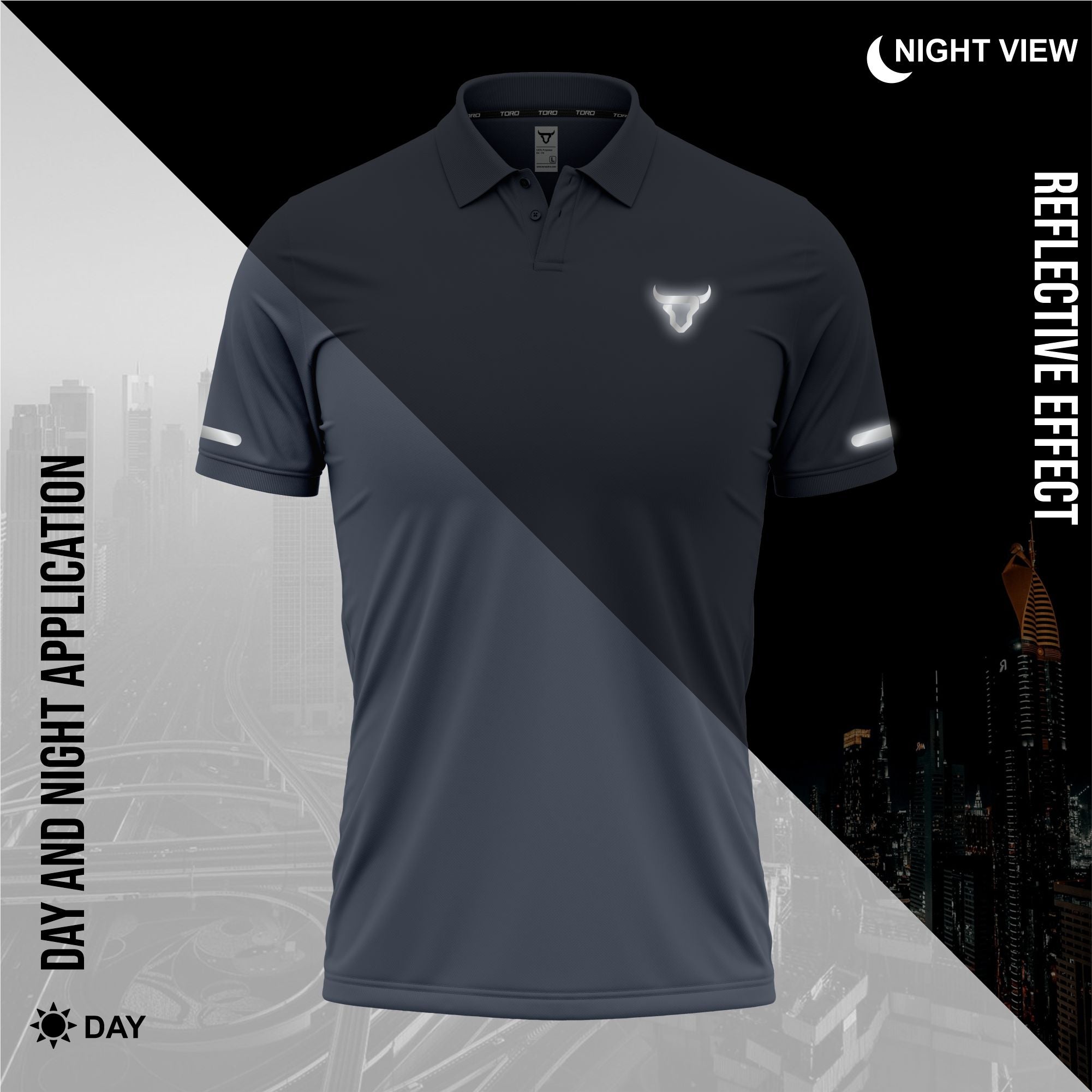 Toro Activa Mens Short Sleeve Polo Shirt Dark Grey