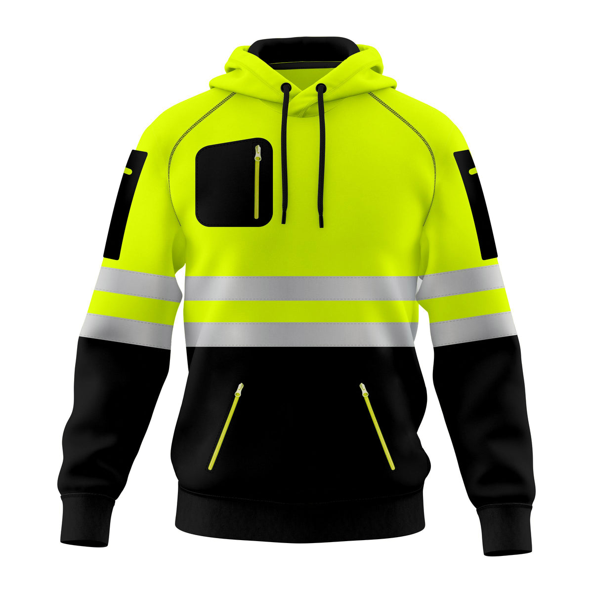Toro Activa 0003 HiVis Pullover Hoodie Yellow Top