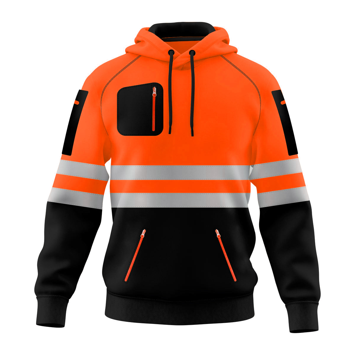 Toro Activa 0003 HiVis Pullover Hoodie Orange Top