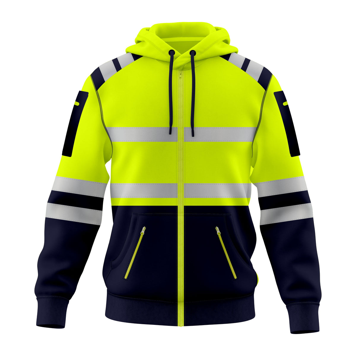Toro Activa 0008 HiVis Pullover Full Zip Yellow Top