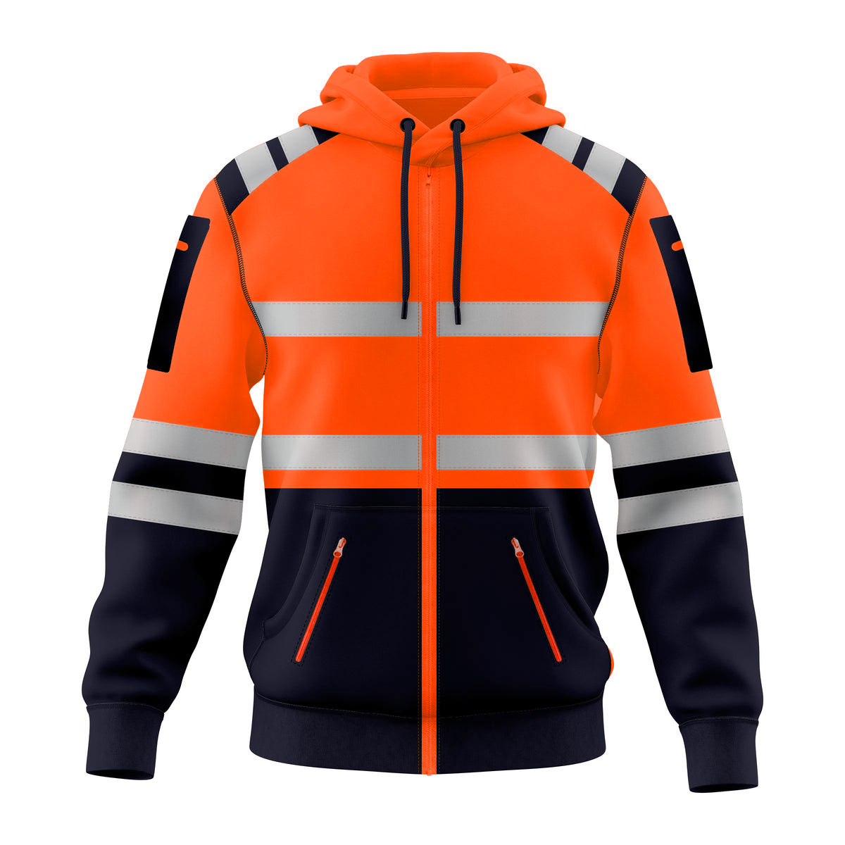 Toro Activa 0008 HiVis Pullover Full Zip Orange Top