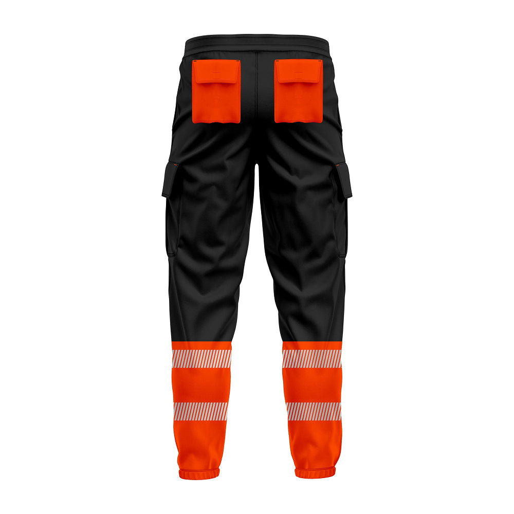 Toro Activa Workwear Fleece Joggers TR106 Orange Black TORO ACTIVA