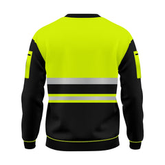 Hi-Vis Work Sweatshirt S103 - Yellow/Black | Workwear TORO ACTIVA