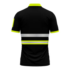 High Visibility Safety Polo Shirt P104 - Yellow/Black TORO ACTIVA