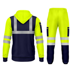 Toro Activa Hi-Vis Pullover Tracksuit - TS09 - Yellow/Navy TORO ACTIVA