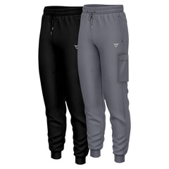 Toro Activa Men Tech Fleece Performance Joggers Black Grey TORO ACTIVA