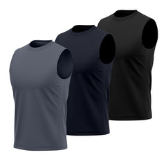 Toro Activa Running Tank Top Set of 3 Bodybuilding Vests