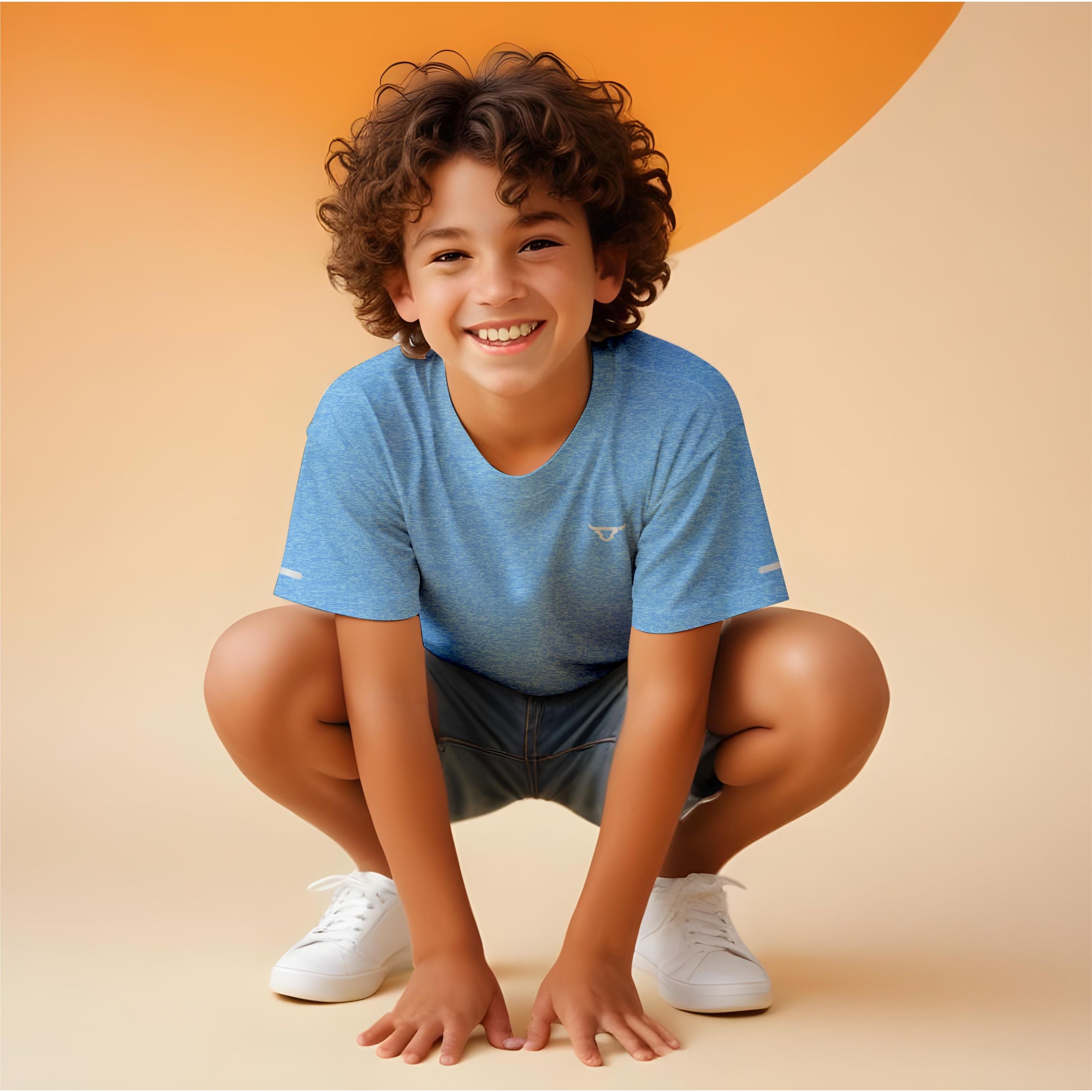 Toro Activa Kids Short Sleeve Dry-fit Shirt Cationic Blue