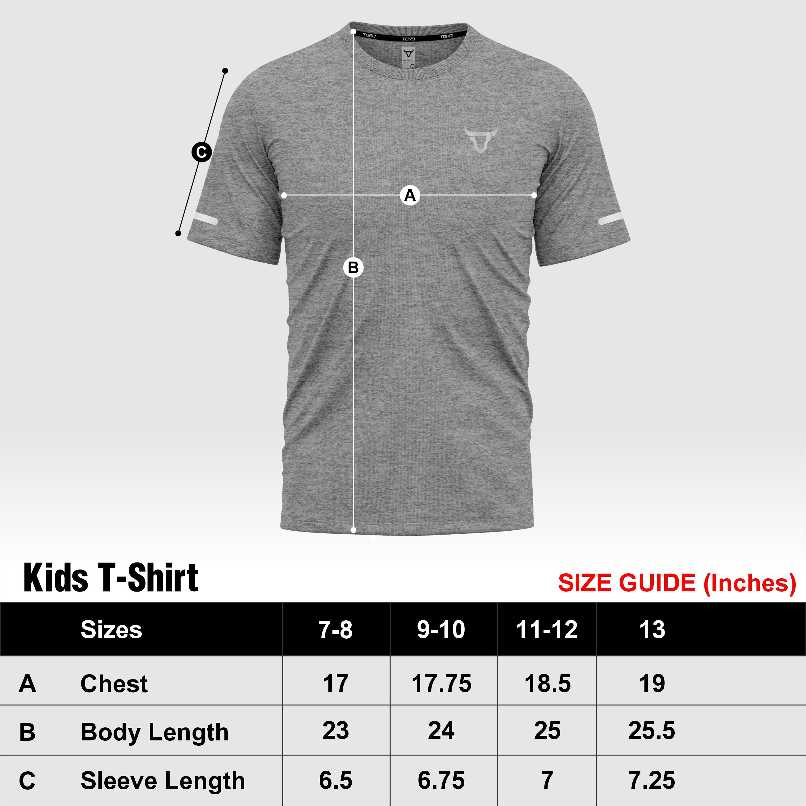 Toro Activa Kids Short Sleeve Dry-fit Shirt Cationic Grey