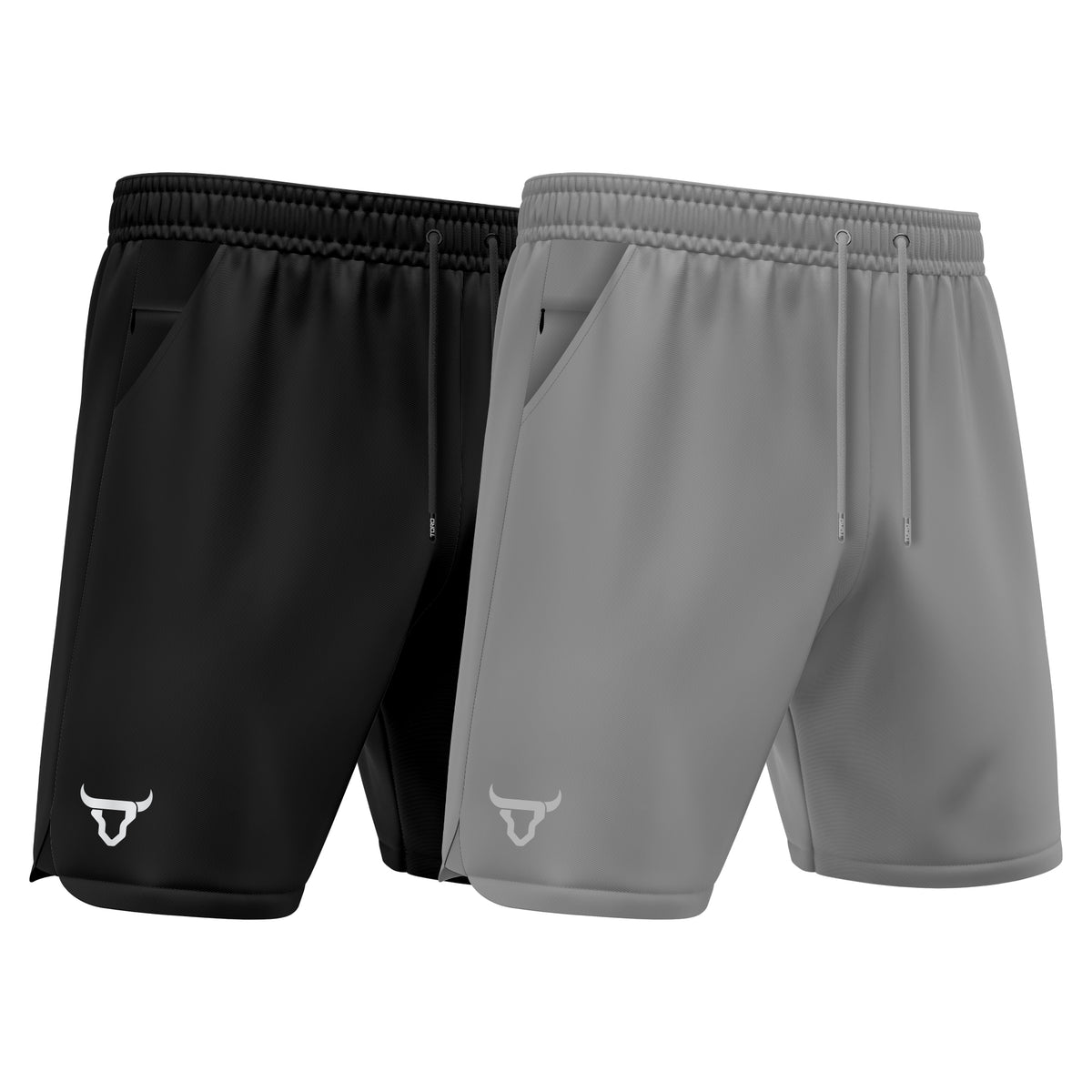 Toro Activa Runing Shorts Pack of 2 shorts Black Gray